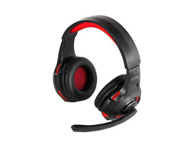 Headset Gamer Led Vermelho Biauricular Usb Com Microfone Bright - 1