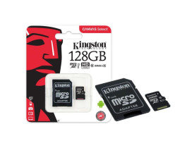 Memory Card 128Gb Micro Sd Classe 10 Sdcs 128Gb Canvas Select Kingston - 1