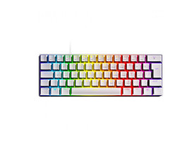 Teclado Usb Com Fio Gamer Mecanico 60% Zot Branco Led Rgb MOSTRUÁRIO Pcyes - 1