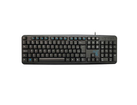 Teclado Usb Com Fio Preto Basic Techbest Abnt2 Maxprint - 1