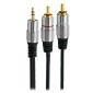 Cabo P2 M Estereo X 2 Rca M 2,0 Metros 018-0702 Pix - 1