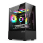 Gabinete Gamer Micro Atx Nuker Sem Fonte Lateral E Frontal Em Vidro Bg-053 Bluecase - 1